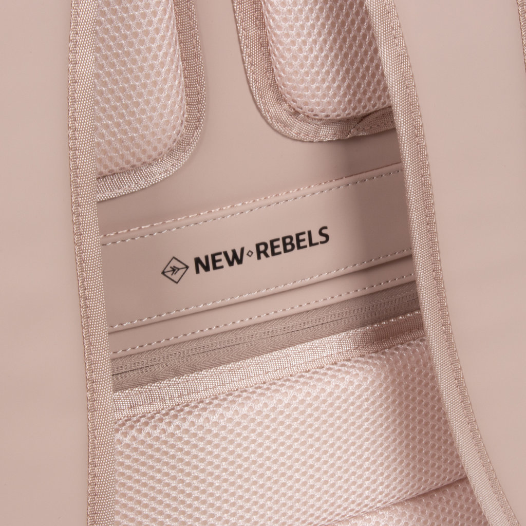 New Rebels ® William - Rucksack - Rolltop - Rosa 17L  - Wasserabweisend