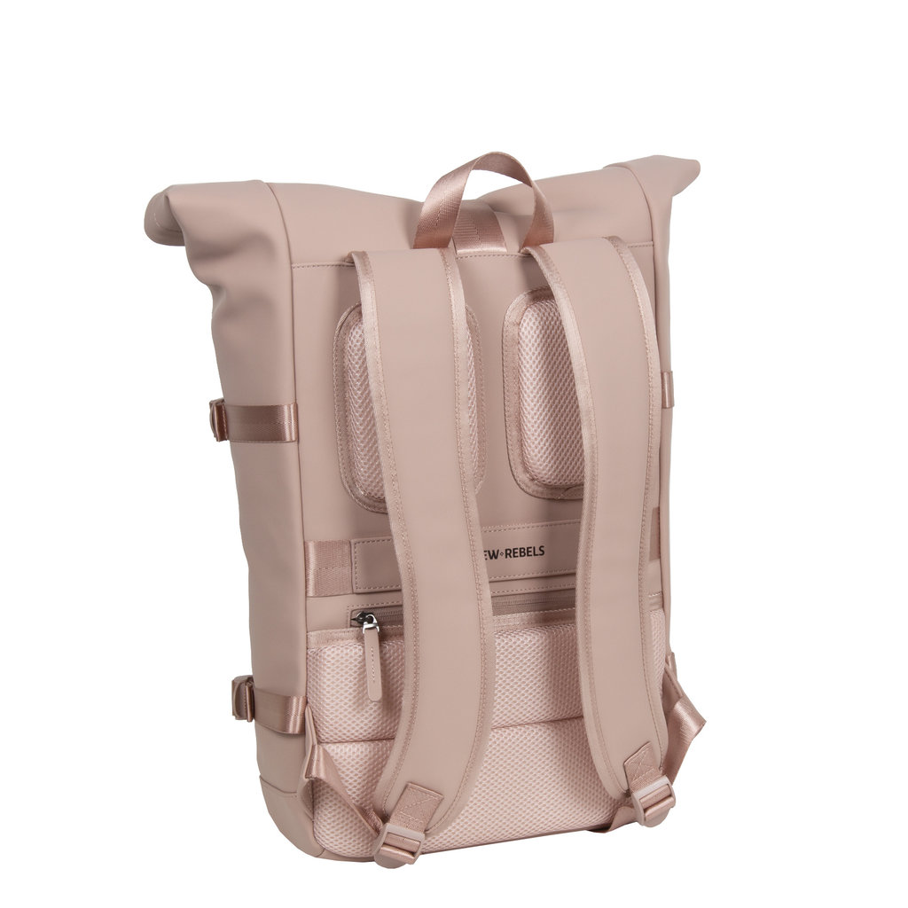 New Rebels William Riverside Old  Pink 17L Backpack Rolltop Water Repellent