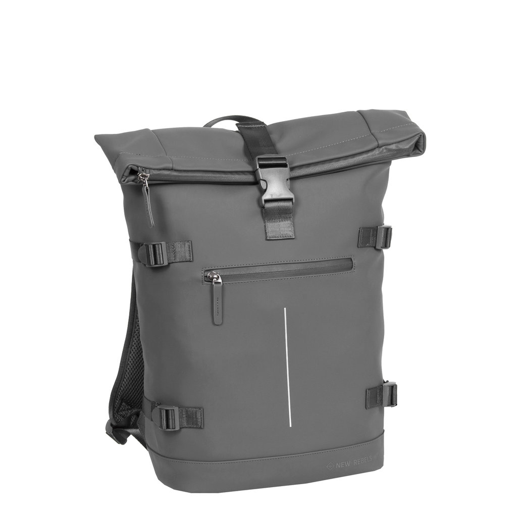 New Rebels New Rebels William Riverside Anthracite 19L Backpack Water Repellent Laptop 15.6"