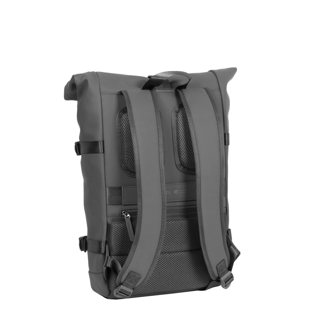 New Rebels ® William - Rucksack - Rolltop - Anthrazit 17L  - Wasserabweisend