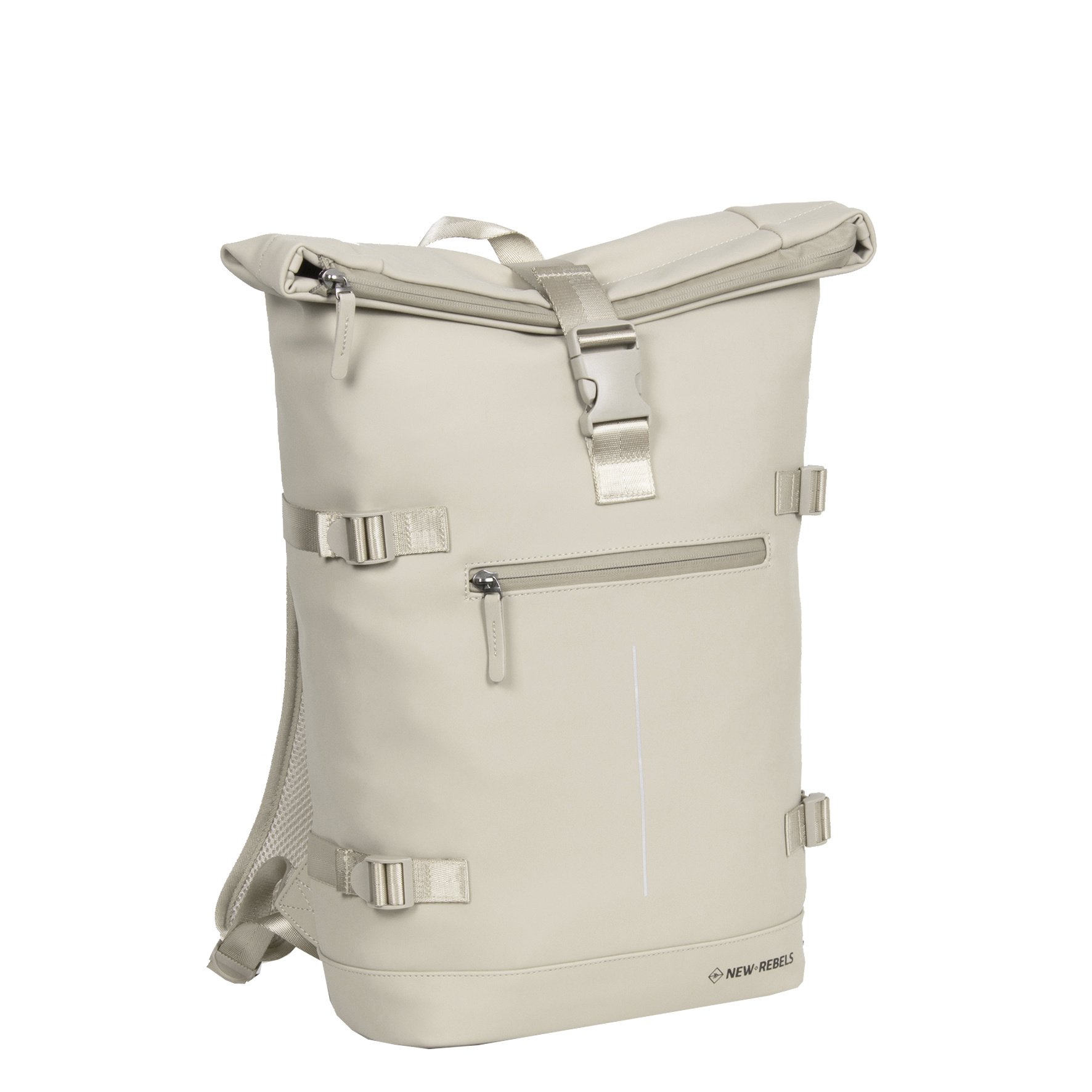 New Rebels "William" Backpack Roll-top Beige 17L 29x13x45cm