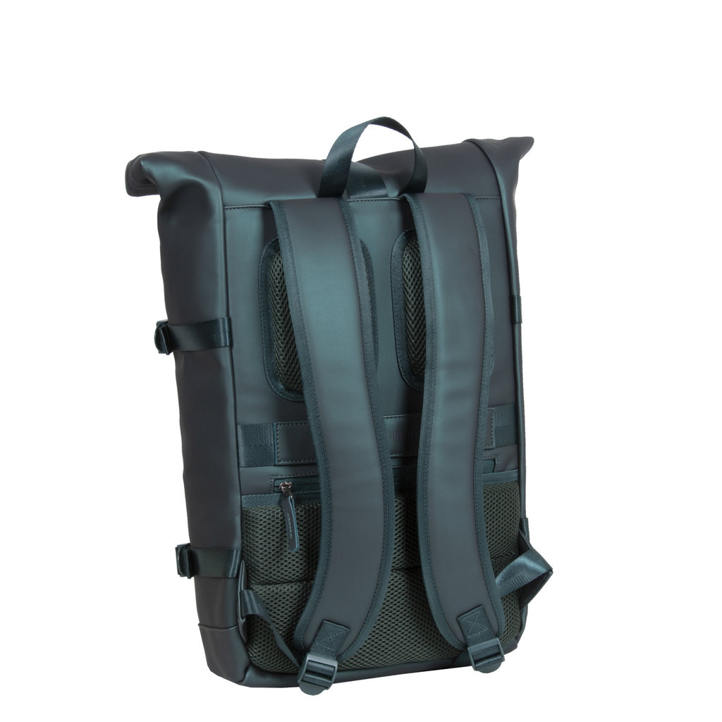 New Rebels William Riverside Metallic Green 19L Rugzak Waterafstotend Laptop 15.6"