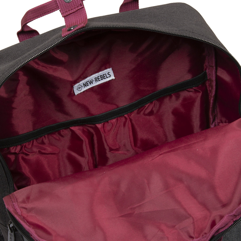 New Rebels New Rebels ® Morris Rugtas Black 2Tone 10L 26X10X35CM
