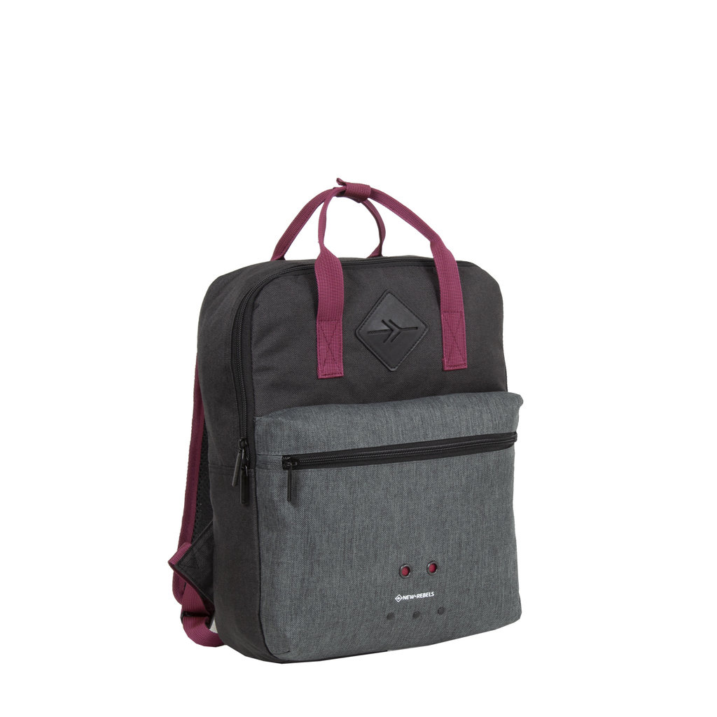 New Rebels New Rebels ® Morris Rugtas Black 2Tone 10L 26X10X35CM