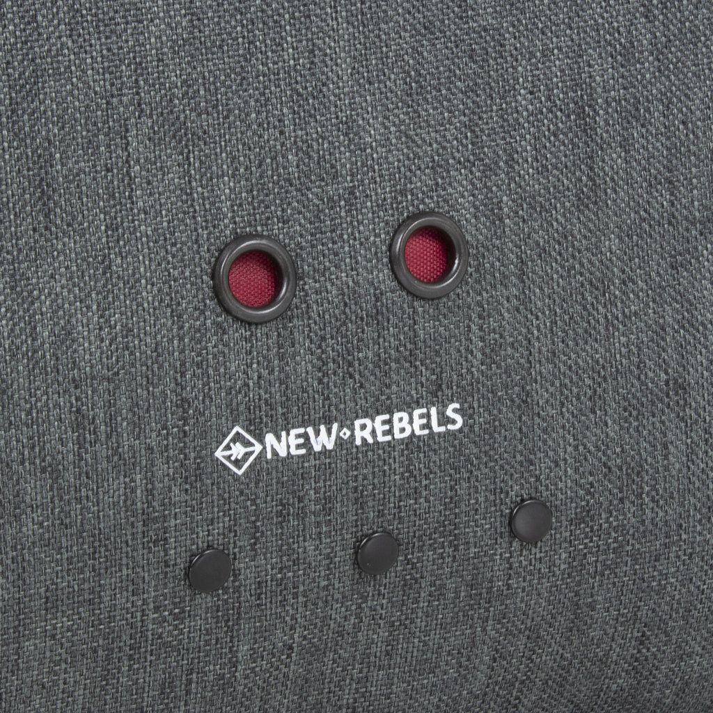 New Rebels New Rebels ® Morris Rugtas Black 2Tone 10L 26X10X35CM