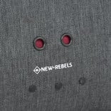 New Rebels New Rebels ® Morris Rugtas Black 2Tone 10L 26X10X35CM New Rebels New Rebels ® Morris Rugtas Black 2Tone 10L 26X10X35CM