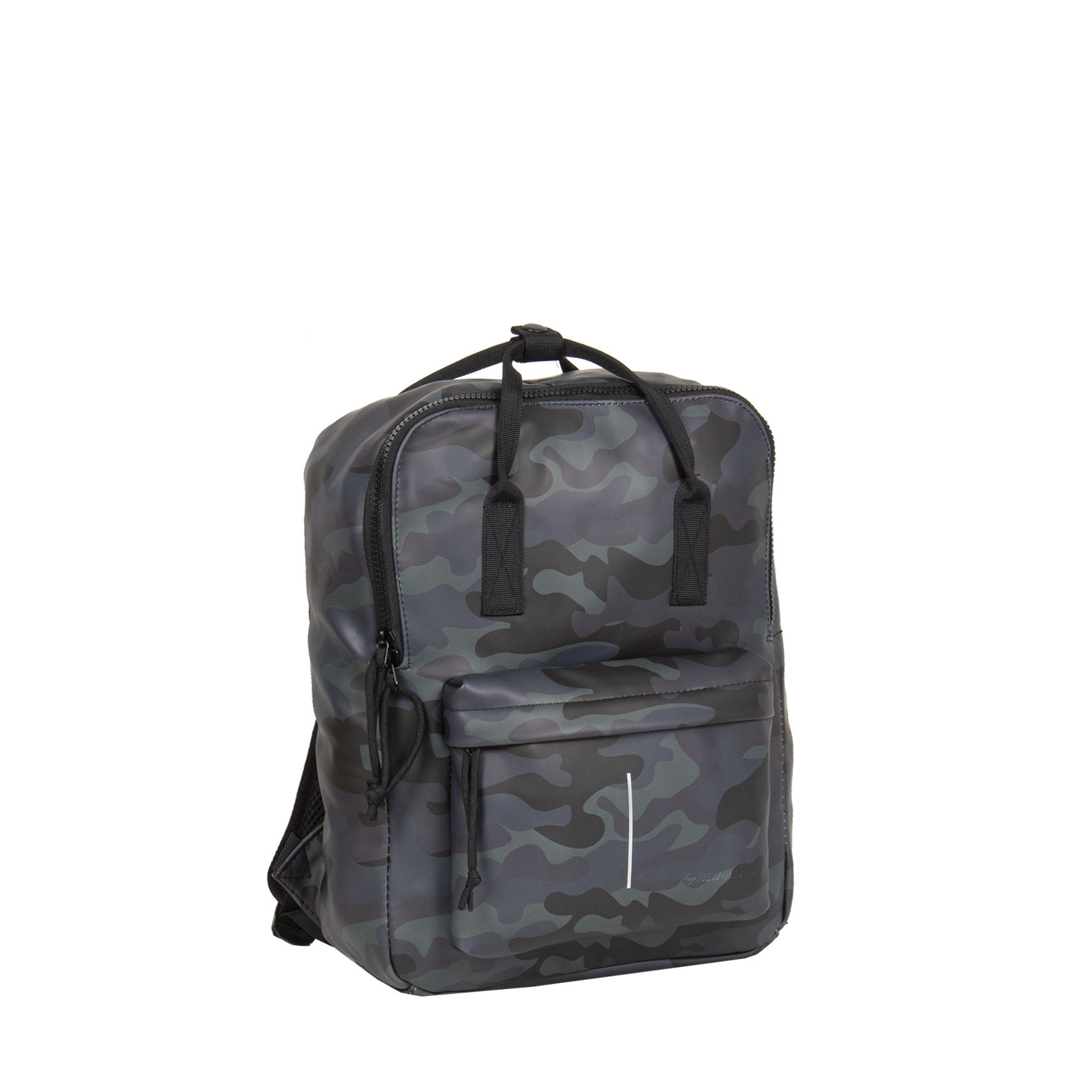 New-Rebels® Mart - Backpack - Waterafstotend - Zwart IV - Rugtas - Blauw Camouflage