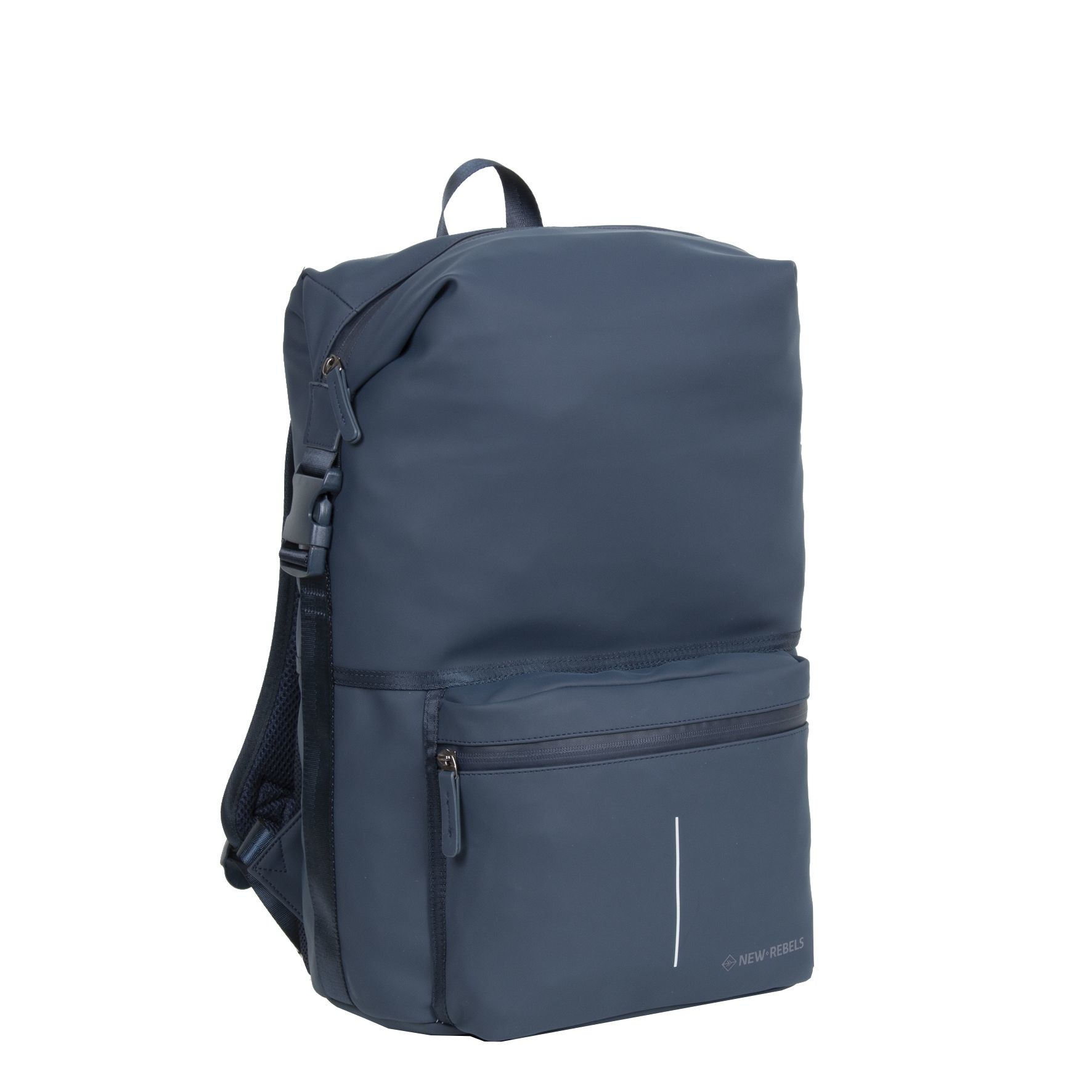 New Rebels® William - Rugtas - Blauw - Waterafstotend - 15.615141312108 - 28x20x43cm - Rugzak / Backpack