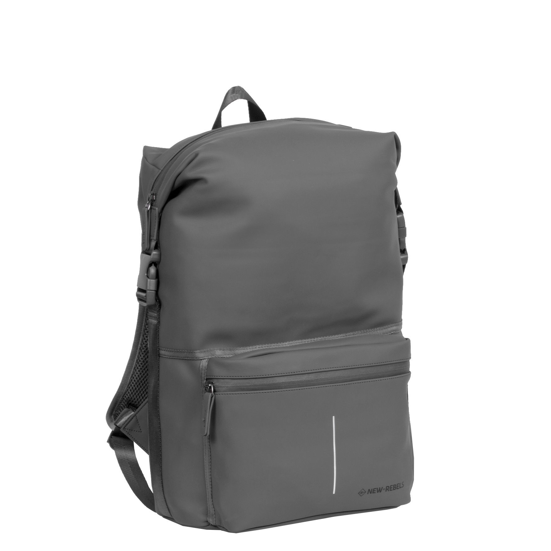 New Rebels® William - Rugtas - Grijs/Grijs - Waterafstotend - 15.615141312108 - 24L - 28x20x43cm - Rugzak / Backpack