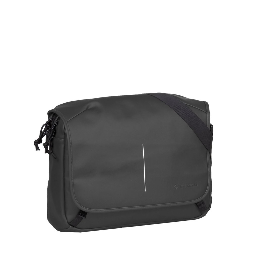 New Rebels ® William - Computer Shoulderbag - Black 10L -  Water Repellent