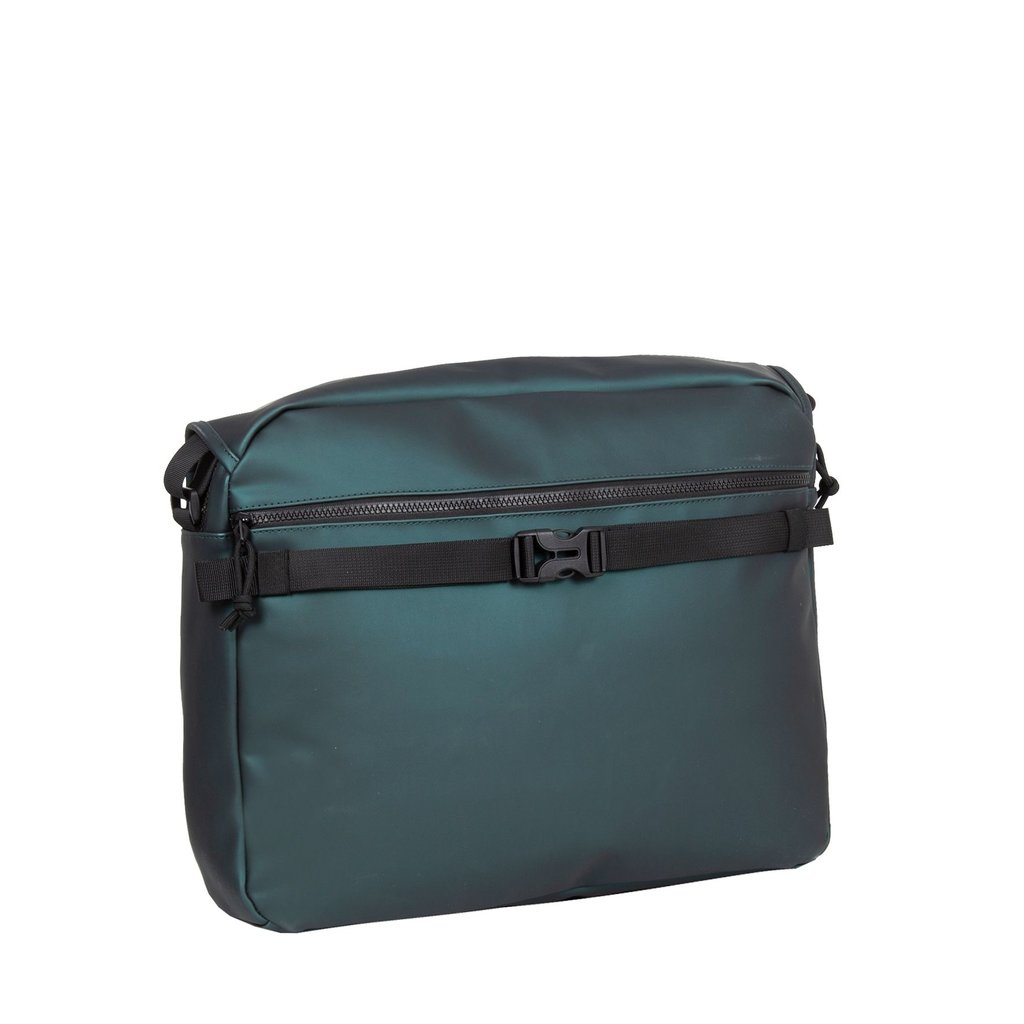 New Rebels ® William - Computer Shoulderbag - Dark Green 10L -  Water Repellent