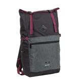 New Rebels ® Morris Big Roll Top Backpack Black 2Tone 16L 27X15X47CM