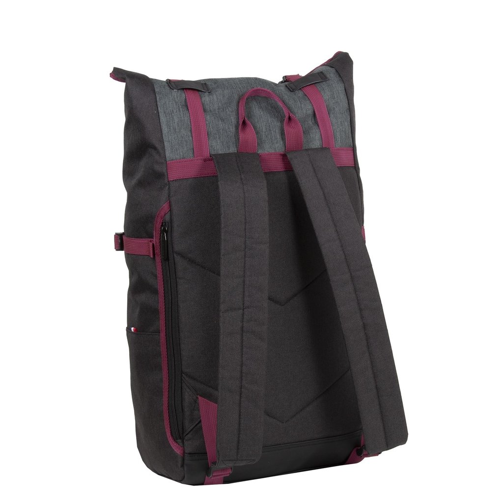 New Rebels New Rebels ® Morris Big Rolltop Rucksack Schwarz 2Tone 16L 27X15X47Cm