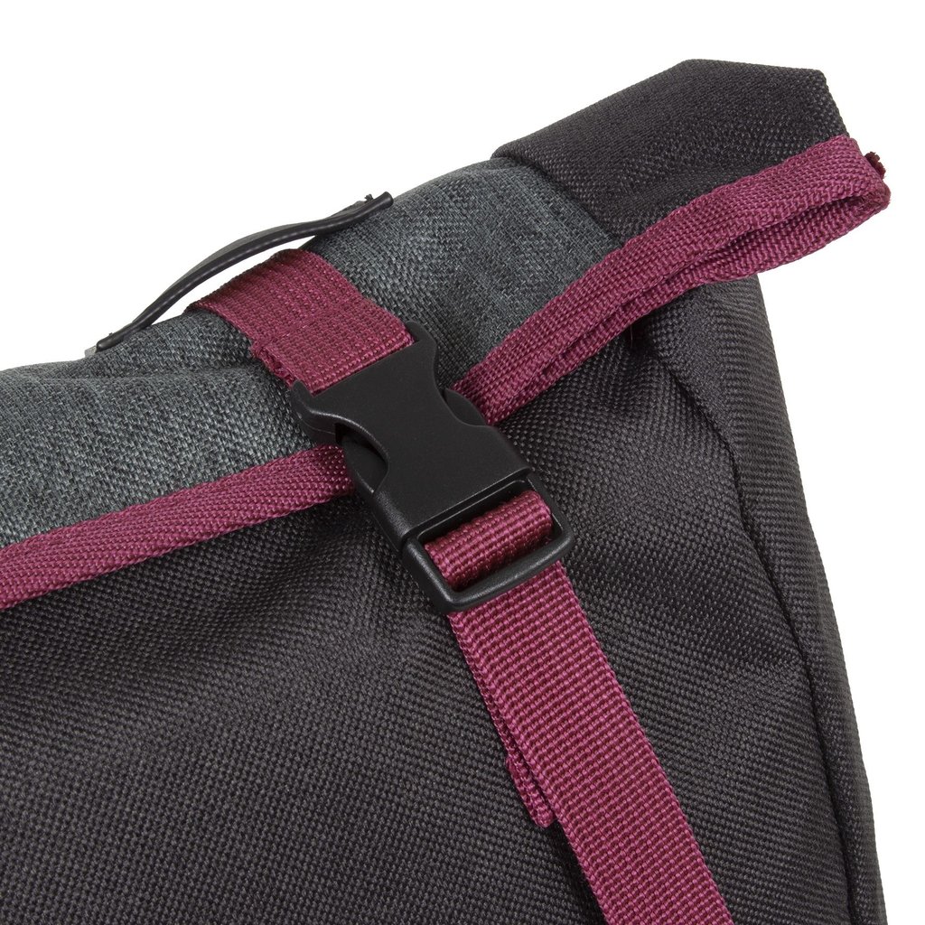 New Rebels New Rebels ® Morris Big Rolltop Rucksack Schwarz 2Tone 16L 27X15X47Cm
