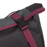 New Rebels New Rebels ® Morris Big Roll Top Rugzak Black 2Tone 16L 27X15X47CM