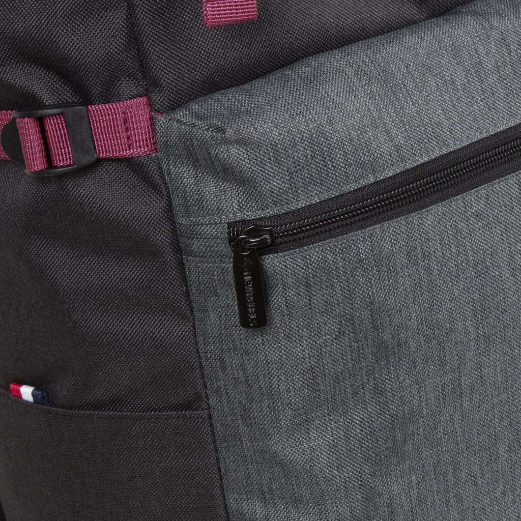 New Rebels New Rebels ® Morris Big Rolltop Rucksack Schwarz 2Tone 16L 27X15X47Cm