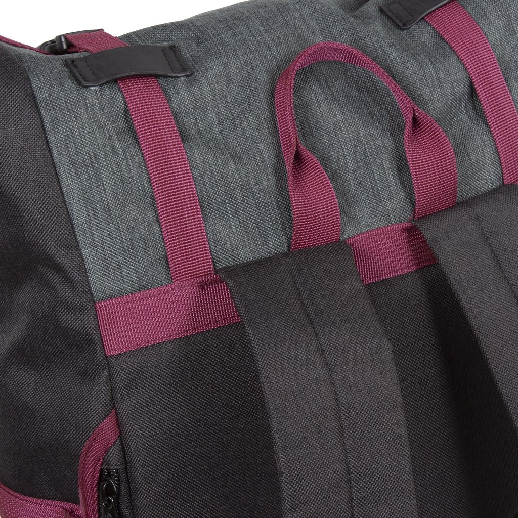 New Rebels New Rebels ® Morris Big Rolltop Rucksack Schwarz 2Tone 16L 27X15X47Cm