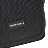 New Rebels Solar - Crossbodybag - Flapover  - Polyester - Black