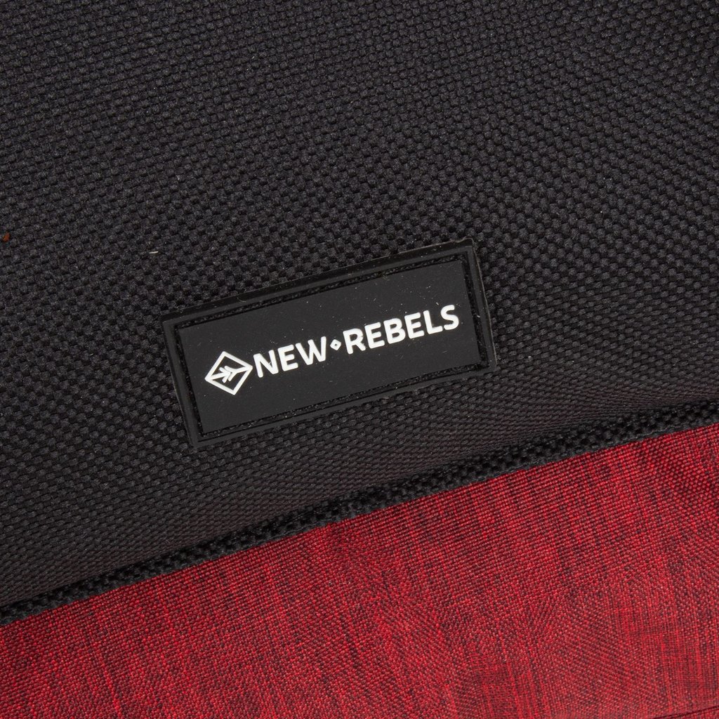 New Rebels ® Solar - Rugzak - 16L - Polyester - Burgundy