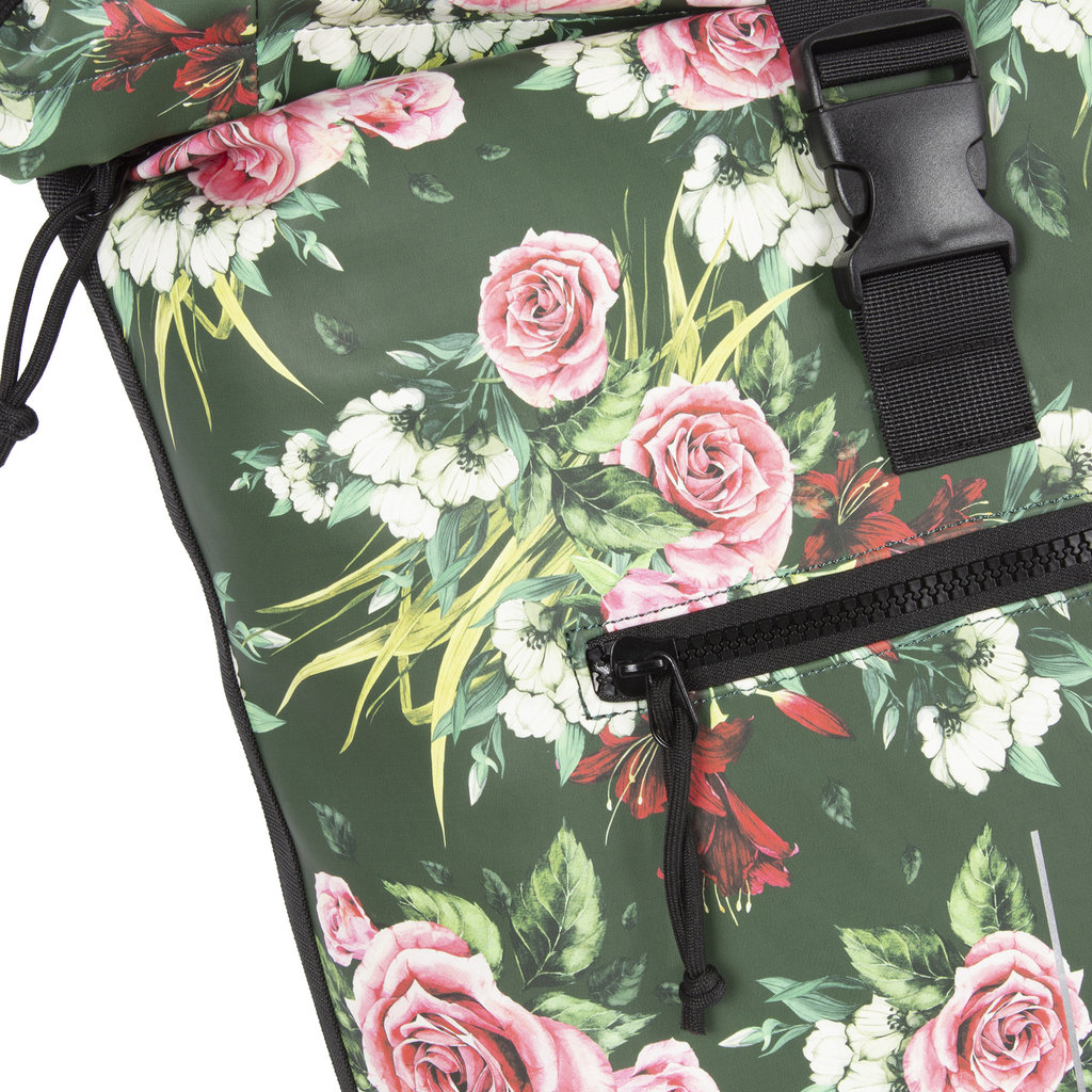 New Rebels New Rebels ® Mart - Rolltop - Rugtas - Waterafstotend  - Flower Dark  - Large II - Rugzak