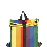 New Rebels ® Rainbow Rolltop Rucksack Mini 27X8X33Cm - Rainbow