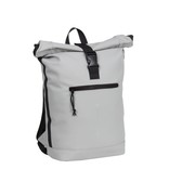 New Rebels Mart New York Light Grey 19L Backpack Rolltop Water Repellent Laptop 15.6