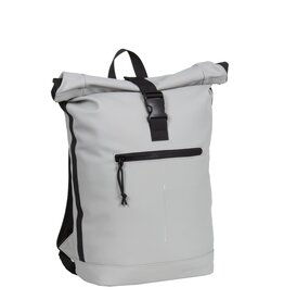 New Rebels New Rebels Mart New York Light Gray 21L Backpack Rolltop Water Repellent Laptop 15.6"