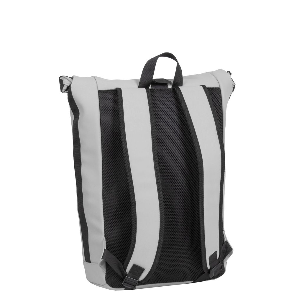 New Rebels New Rebels Mart New York Light Gray 21L Backpack Rolltop Water Repellent Laptop 15.6"