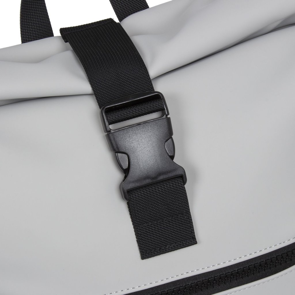 New Rebels New Rebels Mart New York Light Gray 21L Backpack Rolltop Water Repellent Laptop 15.6"
