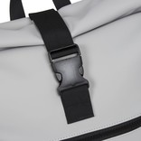 New Rebels New Rebels Mart New York Light Gray 21L Backpack Rolltop Water Repellent Laptop 15.6"