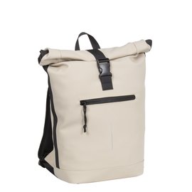 Mart New York Beige 19L Rugtas Rolltop Waterafstotend Laptop 15.6