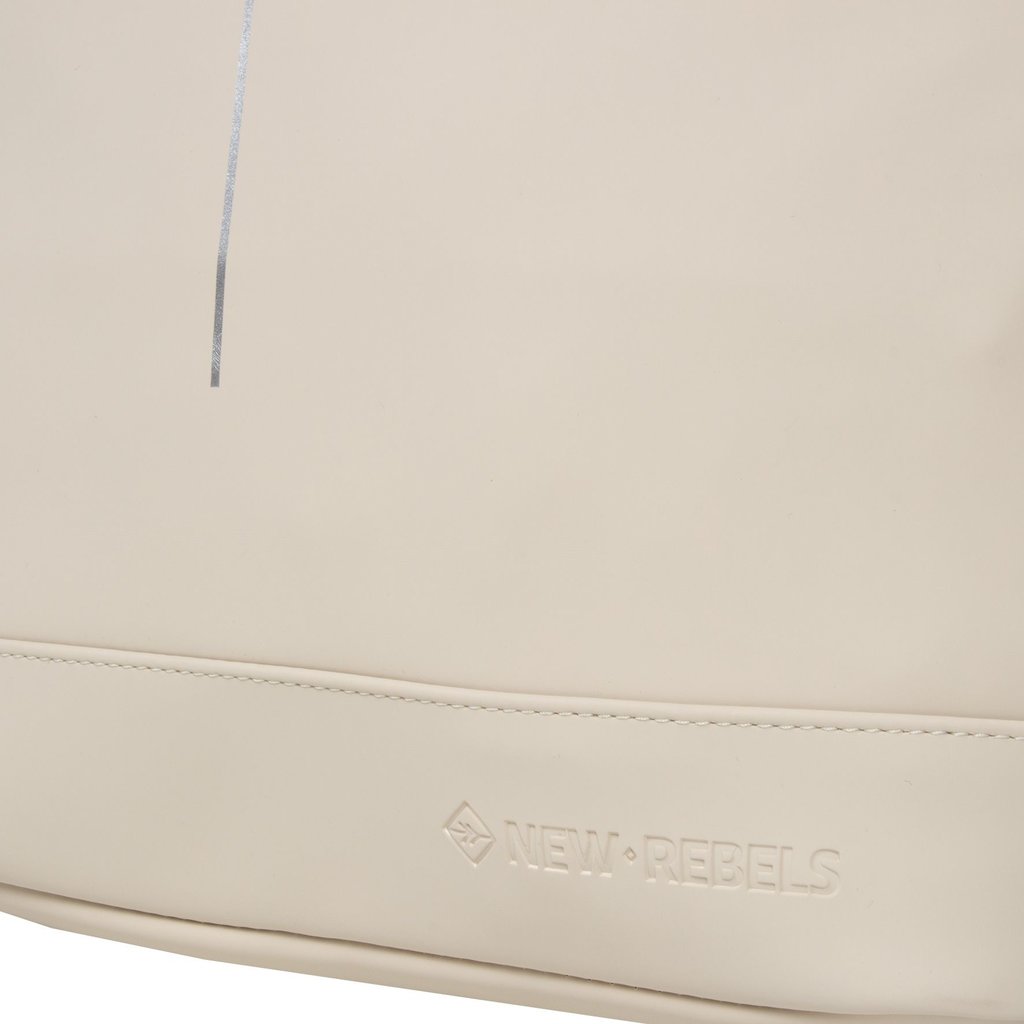 New Rebels New Rebels Mart New York Beige 21L Backpack Rolltop Water Repellent Laptop 15.6"