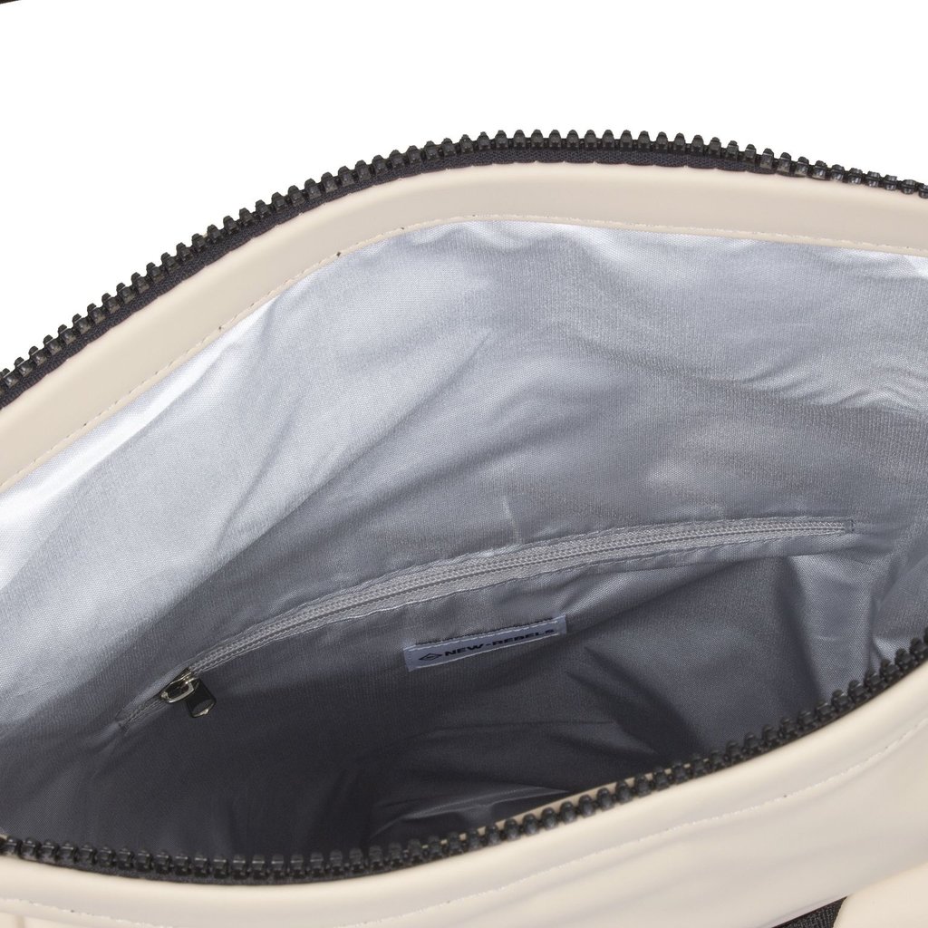 New Rebels New Rebels Mart New York Beige 21L Backpack Rolltop Water Repellent Laptop 15.6"