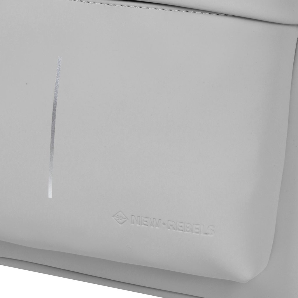 New Rebels New Rebels Mart Chicago Lichtgrijs 17L Rugtas Waterafstotend Laptop 13"