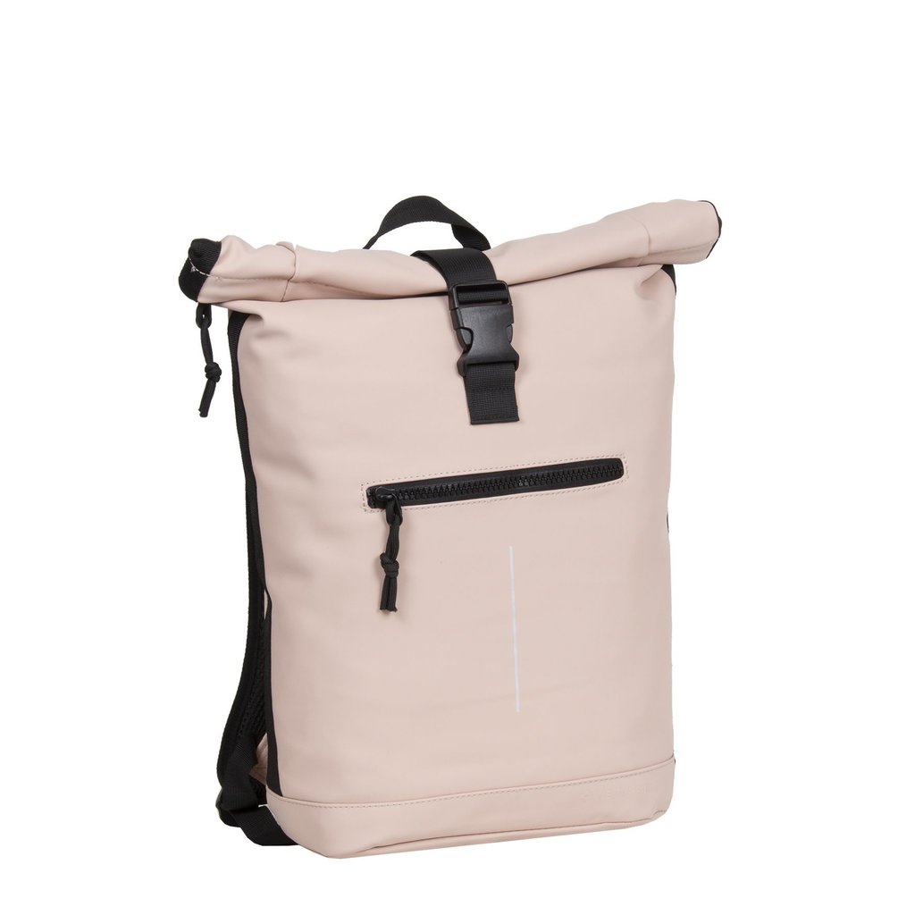 New Rebels New Rebels Mart New York Zacht Roze 21L Rugtas Rolltop Waterafstotend Laptop 15.6"