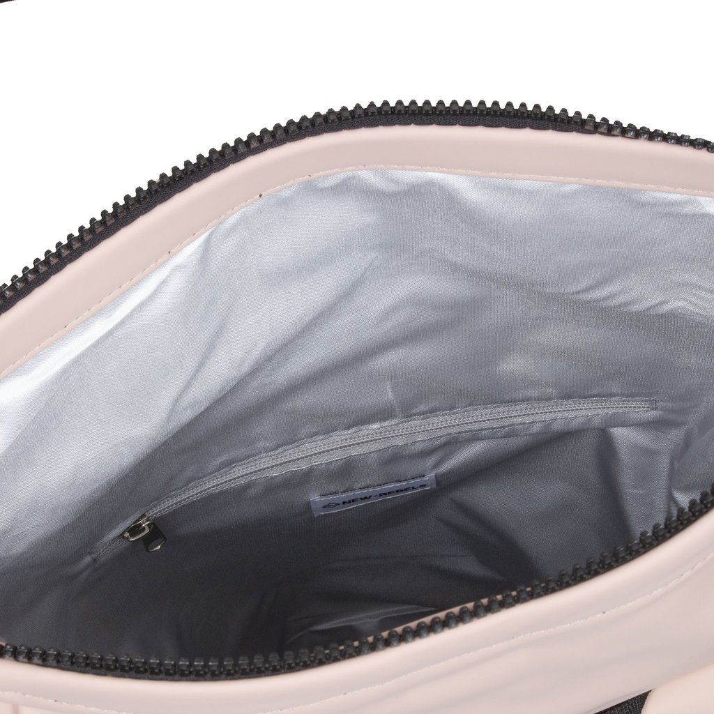 New Rebels New Rebels Mart New York Zacht Roze 21L Rugtas Rolltop Waterafstotend Laptop 15.6"
