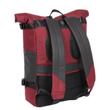 New Rebels ® Solar - Rolltop - Rugzak - Burgundy - 20L  -  Backpack - Waterafstotend - Rugtas