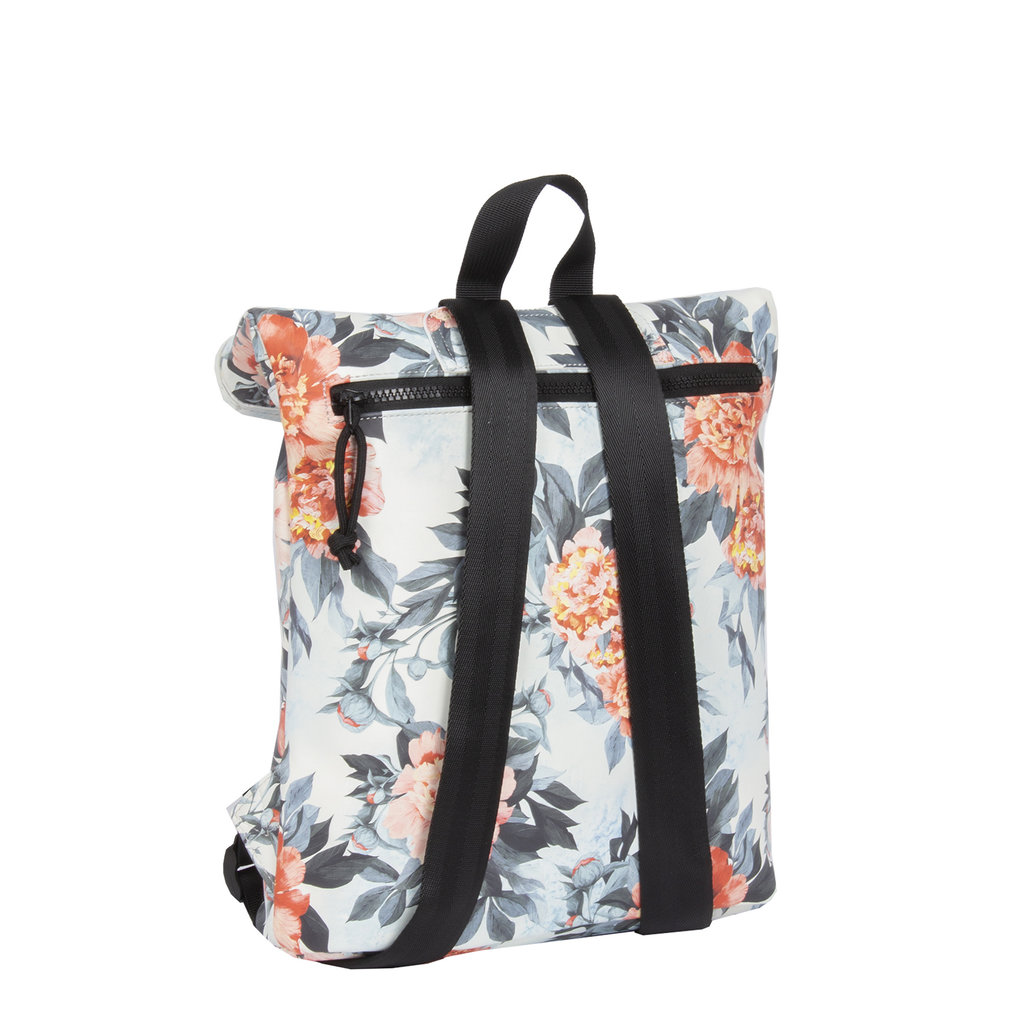New-Rebels® Mart - Roll-Top - Backpack - Water repellent  - Small II - Flower Flora Light