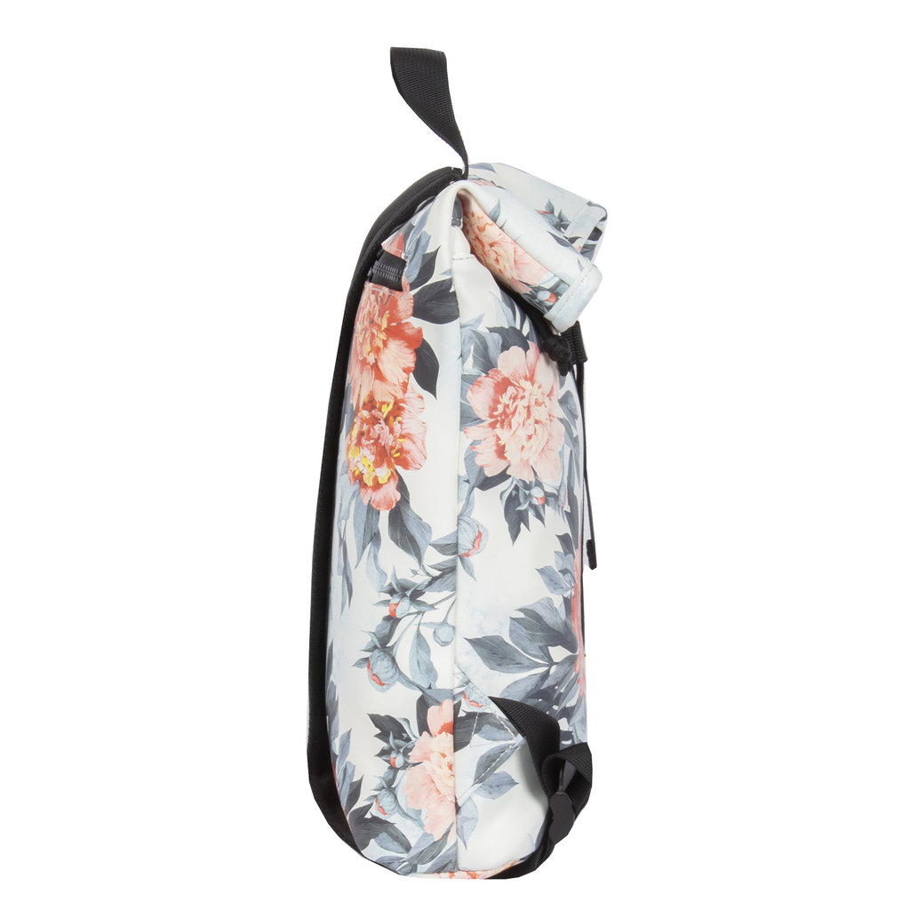 New Rebels Flora Los Angeles Flower Flora White 9L Backpack Rolltop Water Repellent