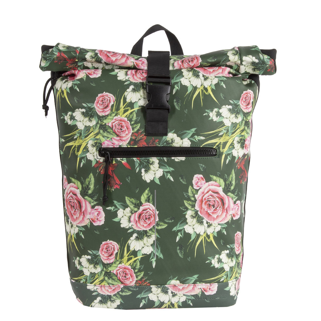 New Rebels New Rebels ® Mart - Rolltop - Rucksack - Waterafstotend  - Flower Dark  - Large II