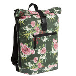 New Rebels New Rebels ® Mart - Rolltop - Rugtas - Waterafstotend  - Flower Dark  - Large II - Rugzak