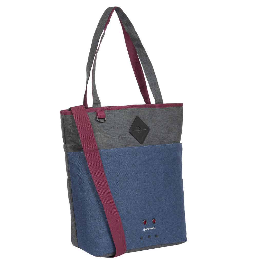 New Rebels New Rebels ® Morris Shopper Navy 2Tone 43X16X37Cm