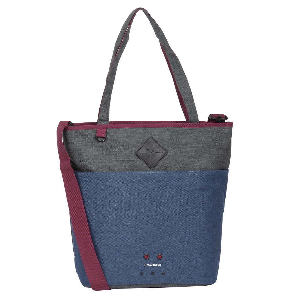 New Rebels New Rebels ® Morris Shopper Navy 2Tone 43X16X37Cm