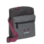 New Rebels® Morris shoulderbag topzip black 2tone 22x7x17cm