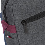New Rebels® Morris shoulderbag topzip navy 2tone 22x7x17cm