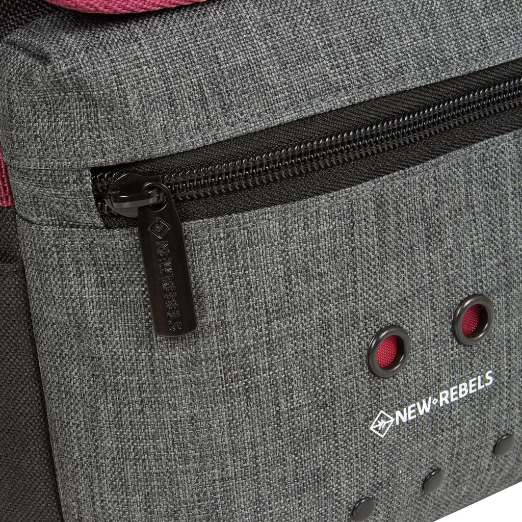New Rebels® Morris shoulderbag small flap black 2tone cm