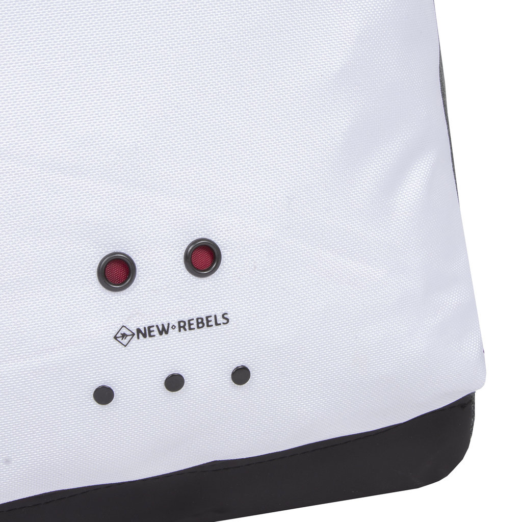 New Rebels ® Morris Big Roll Top Backpack White 2Tone 16L 27X15X47CM