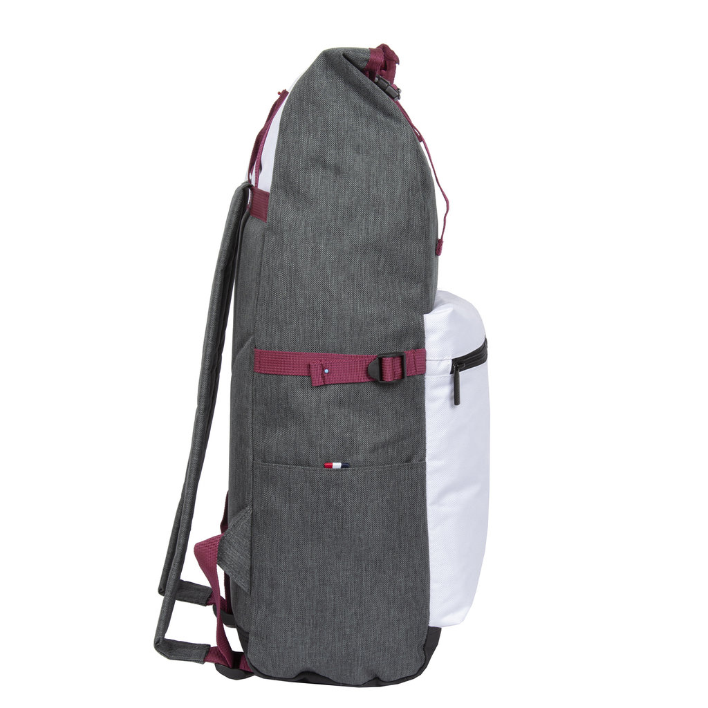 New Rebels ® Morris Big Roll Top Backpack White 2Tone 16L 27X15X47CM