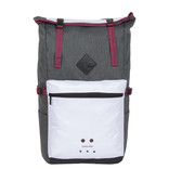 New Rebels ® Morris Big Roll Top Backpack White 2Tone 16L 27X15X47CM