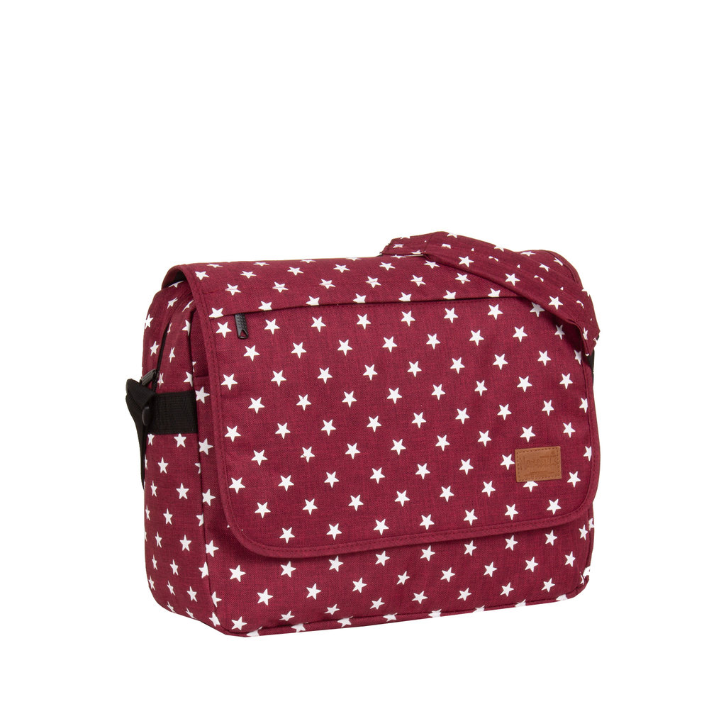 New Rebels New Rebels ®  Star26 - Medium Shoulderbag  A4 - Crossbodybag met flap - with stars - Burgundy